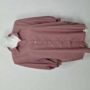 Marc New York Blush Pink Preppy Coquette Oversized Button Down Shirt Size L